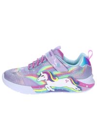 skechers - Buty do chodzenia dla dzieci Skechers Lvmt Unicorn. Okazja: na co dzień. Kolor: fioletowy. Materiał: materiał, syntetyk, tkanina. Sport: turystyka piesza #2