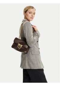 Pinko - PINKO Torebka Love Puff Mini Cl AI 25-26 PLTT 100039 A2JY Brązowy. Kolor: brązowy. Materiał: skórzane, zamszowe #1
