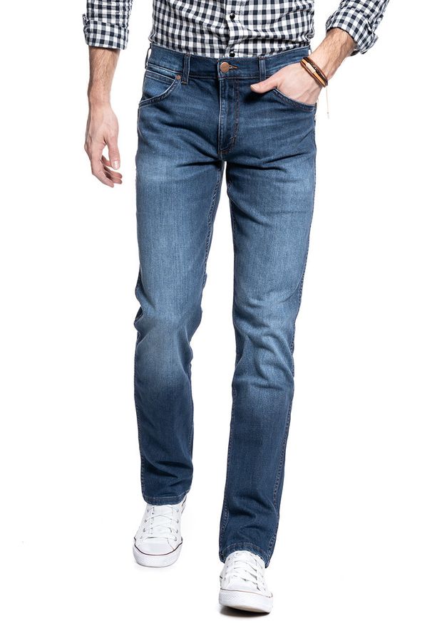 Wrangler - WRANGLER SPODNIE MĘSKIE GREENSBORO COOL POOL W15QE280W 112126891