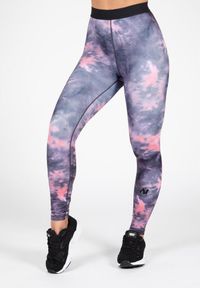 GORILLA WEAR - Colby Leginsy - Szary/Różowy. Kolor: różowy. Sport: fitness