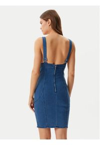 Guess Sukienka jeansowa W5GK75 D5LK0 Niebieski Regular Fit. Kolor: niebieski. Materiał: bawełna #3