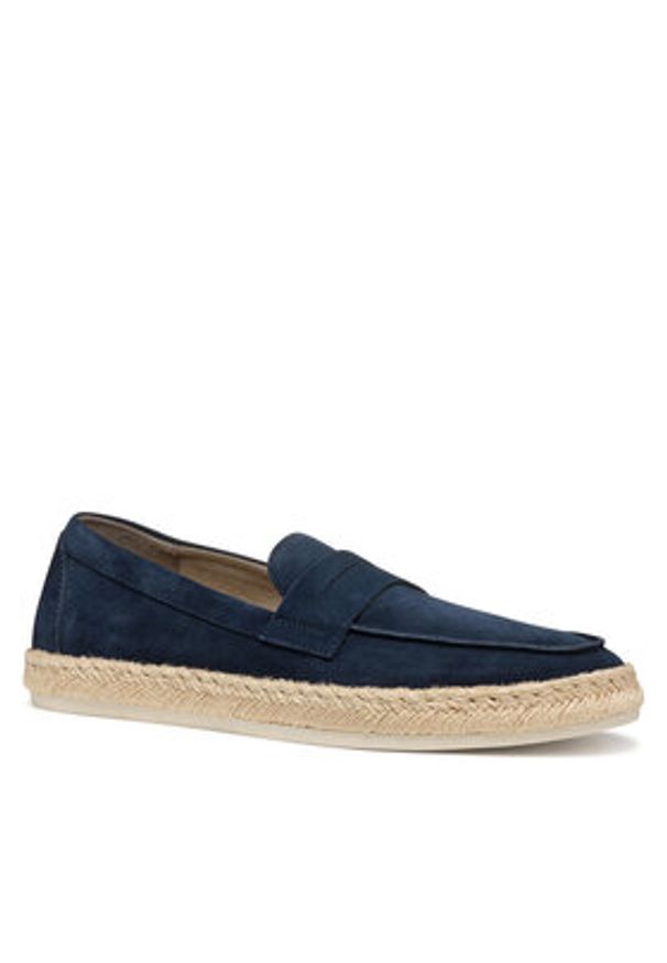 Geox Espadryle U Costuni U55MRA 00022 C4064 Granatowy. Kolor: niebieski. Materiał: zamsz, skóra