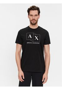 Armani Exchange T-Shirt 3DZTAD ZJ9AZ 1200 Czarny Regular Fit. Kolor: czarny. Materiał: bawełna #1
