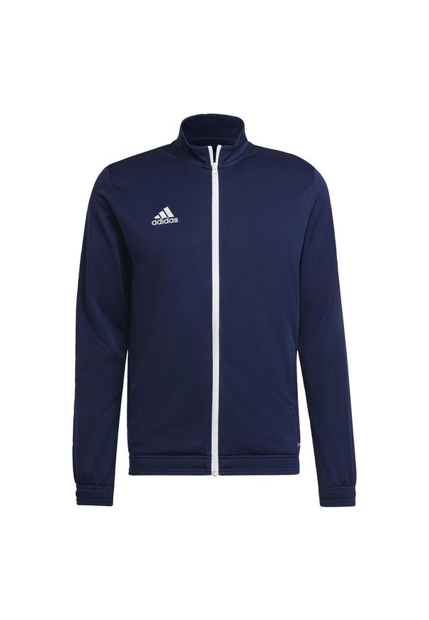 Adidas - Entrada 22 Track Jacket. Kolor: niebieski. Materiał: materiał. Sport: piłka nożna