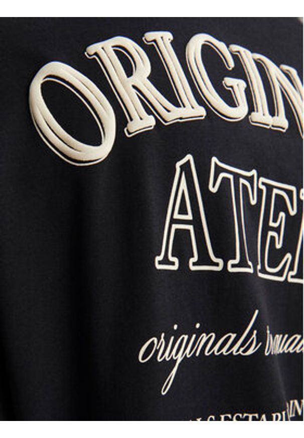 Jack & Jones - Jack&Jones T-Shirt Santorini 12251776 Czarny Wide Fit. Kolor: czarny. Materiał: bawełna