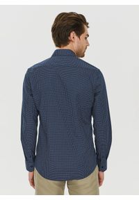 PAKO LORENTE – Granatowa koszula w drobny wzór P24SF-1X-027-G-S - Pako Lorente. Okazja: na co dzień. Kolor: niebieski. Materiał: elastan, jeans. Styl: casual #5