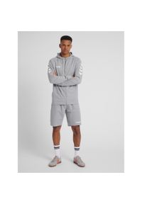 Bluza z kapturem sportowa męska Hummel Go Cotton Zip Hoodie. Typ kołnierza: kaptur. Kolor: szary. Sport: taniec, joga i pilates