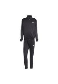 Adidas - Dres Sportswear Basic 3-Stripes Fleece. Kolor: czarny. Materiał: dresówka