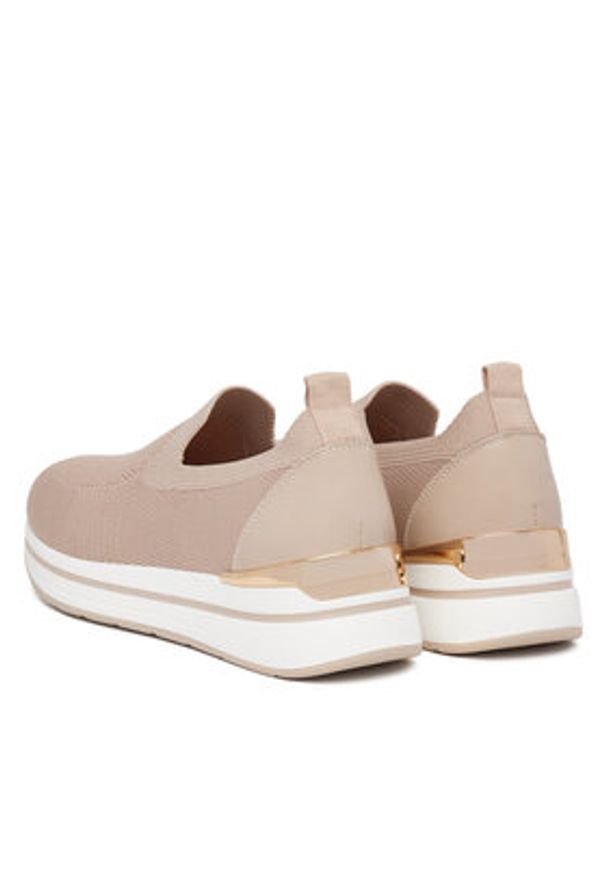 Clara Barson Sneakersy WS276-01 Beżowy. Kolor: beżowy. Materiał: materiał