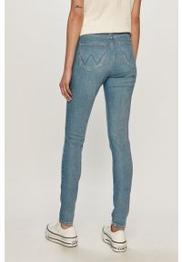 Wrangler - Jeansy High Rise Skinny. Stan: podwyższony. Kolor: niebieski #2