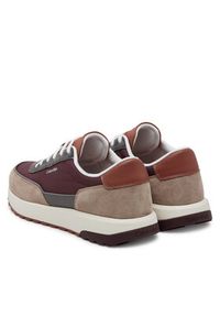 Calvin Klein Sneakersy Low Top Lace Up Repreve Mix HM0HM01714 Brązowy. Kolor: brązowy. Materiał: skóra #5