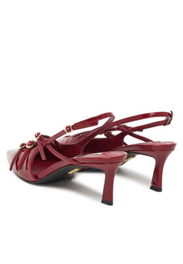 Steve Madden Czółenka Liana SM11003386 Bordowy. Kolor: czerwony. Materiał: skóra