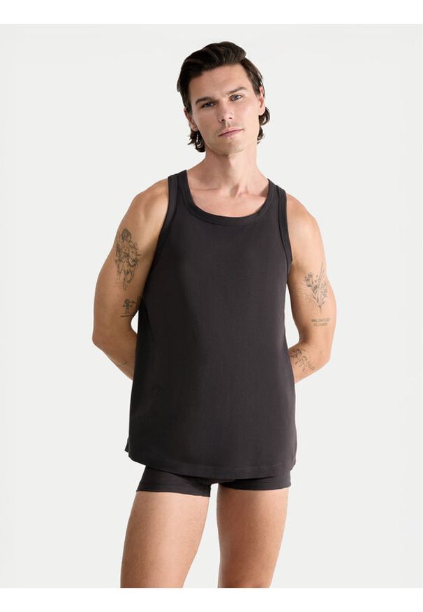 Sloggi Podkoszulek 10222292 Szary Regular Fit. Kolor: szary. Materiał: bawełna