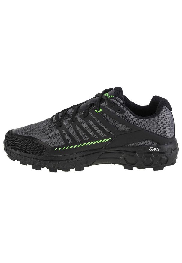 Buty do biegania męskie, Inov-8 Roclite Ultra G 320. Kolor: zielony, szary, wielokolorowy. Materiał: guma, syntetyk, materiał. Sport: bieganie