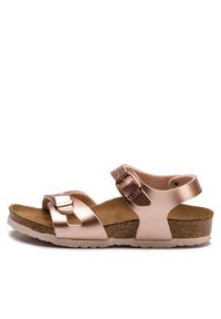 Birkenstock Sandały Rio Kids Bf 1012520 Złoty. Kolor: złoty. Materiał: skóra