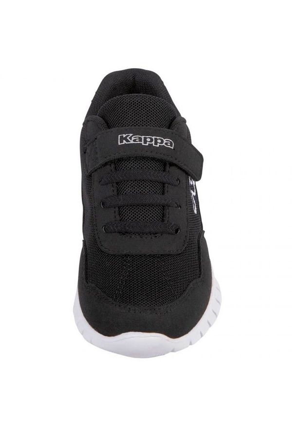 Buty Kappa Follow Jr 260604K 1110 czarne. Okazja: na co dzień. Zapięcie: rzepy. Kolor: czarny. Materiał: materiał. Szerokość cholewki: normalna