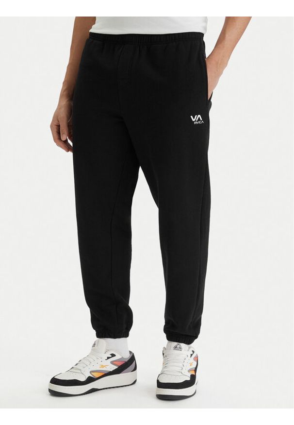 RVCA Spodnie dresowe Va Essential AVYNP00211 Czarny Relaxed Fit. Kolor: czarny. Materiał: bawełna