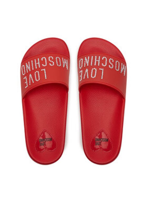 Love Moschino - LOVE MOSCHINO Klapki JA28122G1MI13500 Czerwony. Kolor: czerwony