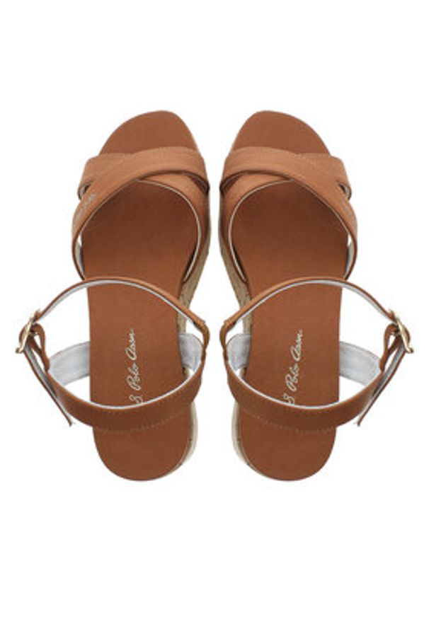 U.S. Polo Assn. Sandały Loren LOREN002 Brązowy. Kolor: brązowy. Materiał: materiał