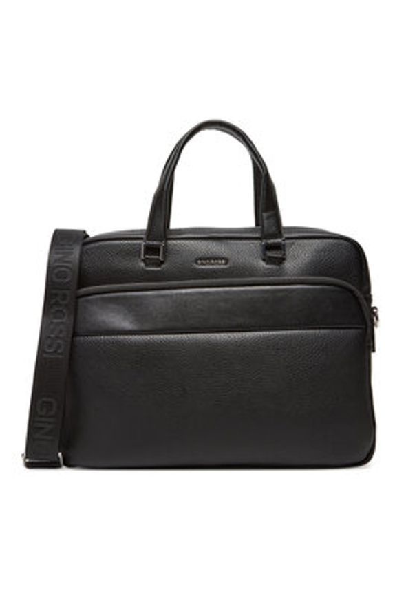 Gino Rossi Torba na laptopa C-GIN-L-004-08 Czarny. Kolor: czarny. Materiał: materiał