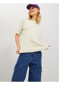 JJXX T-Shirt 12241203 Écru Loose Fit. Materiał: bawełna #1