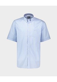 PAUL & SHARK - Koszula z krótkim rękawem w kratę. Kolor: biały. Materiał: bawełna. Długość rękawa: krótki rękaw. Długość: krótkie. Wzór: kratka. Styl: wakacyjny, elegancki #3
