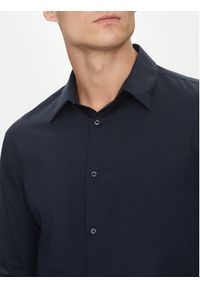 Calvin Klein Koszula LV04LB145G Granatowy Slim Fit. Kolor: niebieski. Materiał: bawełna