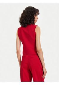 TOMMY HILFIGER - Tommy Hilfiger Kamizelka WW0WW48882 Czerwony Regular Fit. Kolor: czerwony. Materiał: syntetyk #2