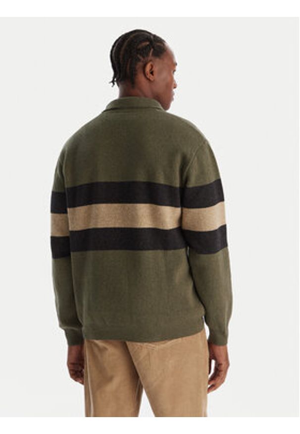 Quiksilver Sweter Cooper EQYSW03331 Zielony Regular Fit. Kolor: zielony. Materiał: bawełna