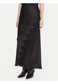 BOSS Spódnica maxi C_Vlace 50548389 Czarny Slim Fit. Kolor: czarny. Materiał: syntetyk