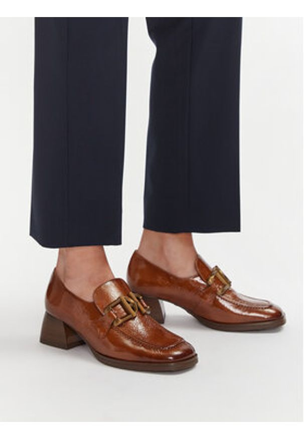 Hispanitas Półbuty HI254296 Brązowy. Kolor: brązowy. Materiał: skóra