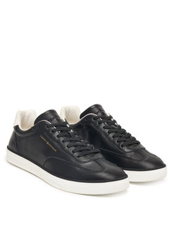 TOMMY HILFIGER - Tommy Hilfiger Sneakersy Lo Lux Lth FM0FM05815 Czarny. Kolor: czarny. Materiał: skóra