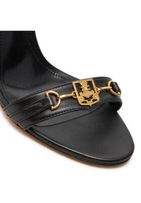 Elisabetta Franchi Sandały SA-06L-46E2-V500 Czarny. Kolor: czarny. Materiał: skóra
