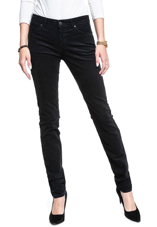 Wrangler - WRANGLER SLIM DARK NAVY W28LEK18R 112128383. Wzór: jednolity