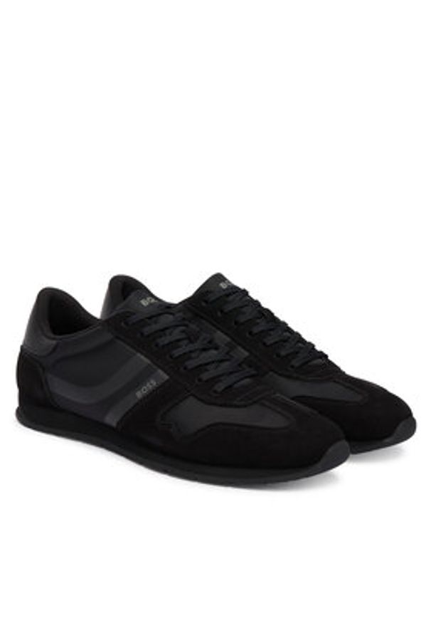 BOSS Sneakersy Levon 50562619 Czarny. Kolor: czarny. Materiał: materiał