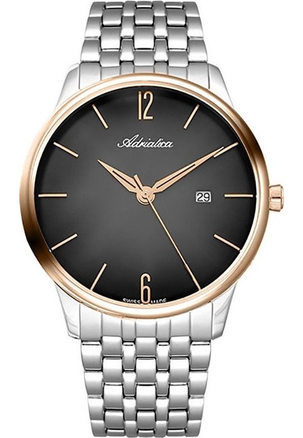 Zegarek Adriatica Zegarek męski Adriatica A8269.R156Q srebrny. Kolor: srebrny