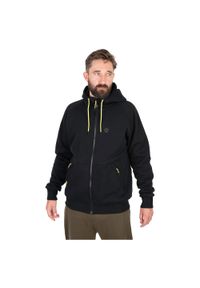 MATRIX - Bluza Męska Wędkarska Rozpinana Z Kapturem Matrix Sherpa Winter Hoody. Typ kołnierza: kaptur. Kolor: czarny