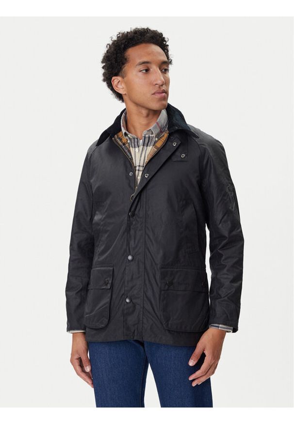 Barbour Kurtka przejściowa Ashby MWX0339NY92 Granatowy Regular Fit. Kolor: niebieski. Materiał: bawełna