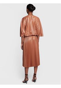 Fabiana Filippi Sukienka koktajlowa ABD222W17 Brązowy Regular Fit. Kolor: brązowy. Materiał: syntetyk. Styl: wizytowy #6