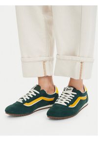 Vans Sneakersy Super Lowpro VN000XVK02I1 Zielony ciemny. Kolor: zielony. Materiał: skóra, zamsz #1