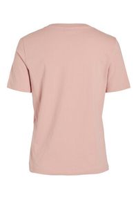 Vila T-Shirt 14090227 Różowy Regular Fit. Kolor: różowy. Materiał: bawełna