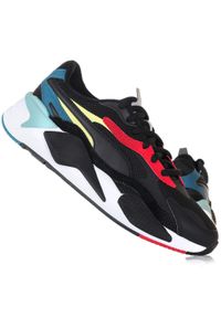 Buty sportowe sneakersy Puma RS-X PUZZLE. Kolor: biały, czarny, czerwony, wielokolorowy