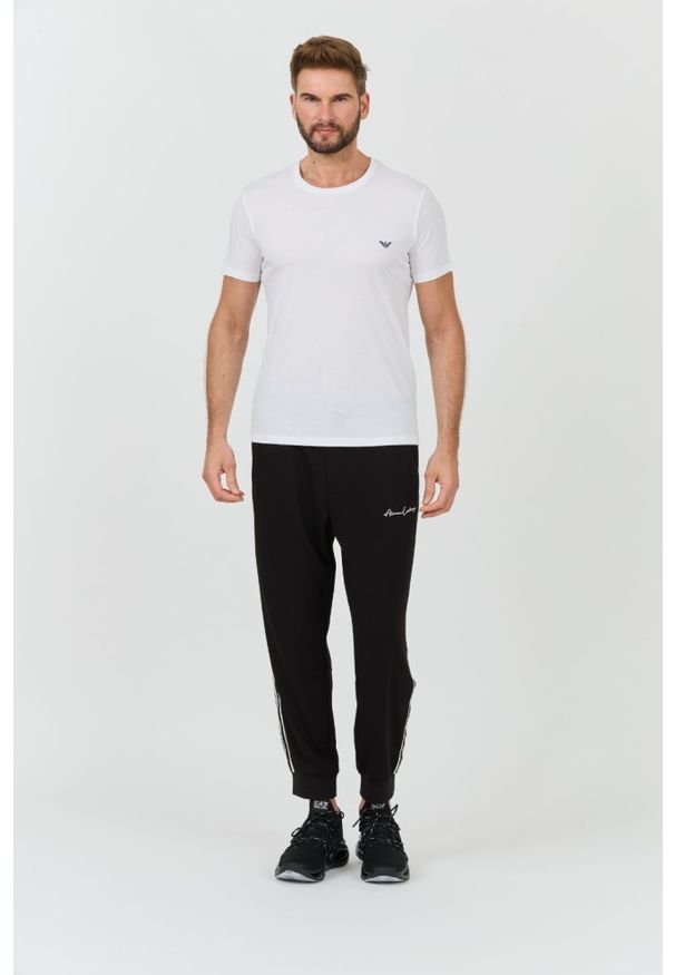Emporio Armani - EMPORIO ARMANI Biały męski t-shirt basique, Rozmiar XL. Kolor: biały