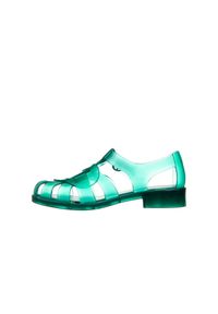 melissa - Sandały Melissa Heart Sandal Capetos AD Green Transparent 010407, Zielony, Guma. Zapięcie: klamry. Kolor: zielony. Materiał: tworzywo sztuczne. Sezon: lato. Obcas: na obcasie. Wysokość obcasa: średni