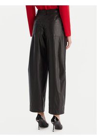 ACCESS FASHION Spodnie z imitacji skóry 54-5132-188 Czarny Regular Fit. Kolor: czarny. Materiał: skóra #3