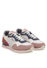 Pepe Jeans Sneakersy PLS40045 Różowy. Kolor: różowy. Materiał: zamsz, skóra #5