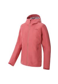 Kurtka The North Face Dryzzle Futurelight 0A7QAF3961 - różowa. Kolor: różowy. Materiał: poliester, nylon. Wzór: aplikacja. Styl: elegancki. Sport: turystyka piesza