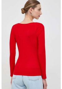 Guess longsleeve damski kolor czerwony. Kolor: czerwony. Długość rękawa: długi rękaw #2