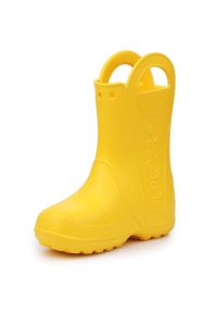 Buty Crocs Handle It Rain Boot Jr 12803-730 żółte. Kolor: żółty. Materiał: materiał #3