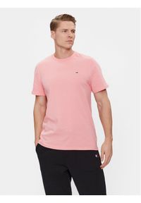 Tommy Jeans T-Shirt Classic DM0DM09598 Różowy Regular Fit. Kolor: różowy. Materiał: bawełna #1